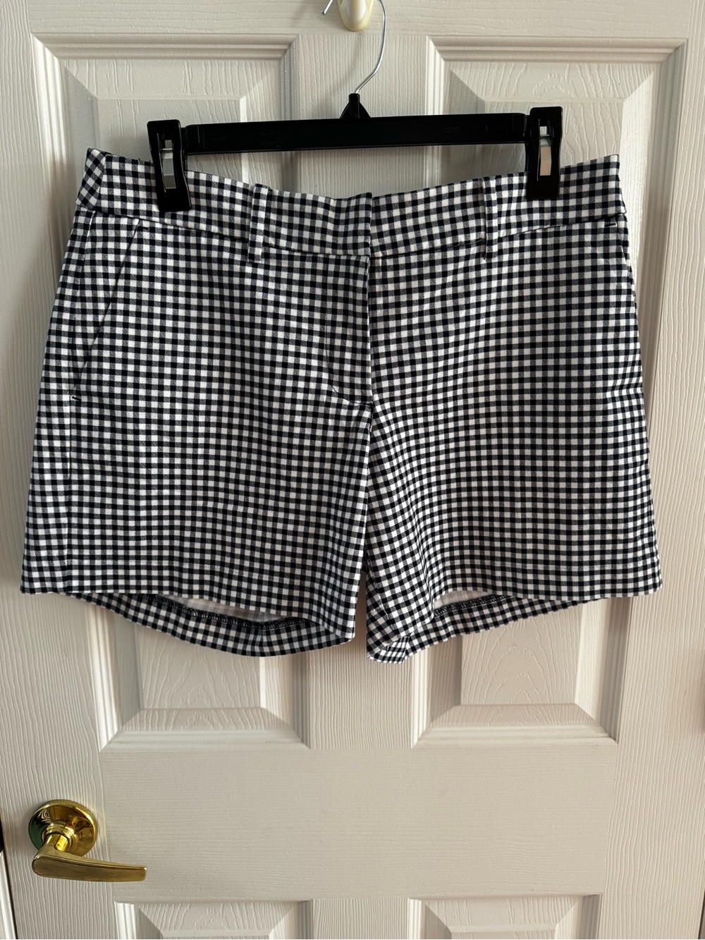 Nautica Blue & White Gingham Bermuda Shorts